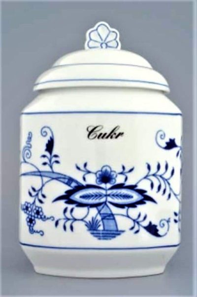 Cibulák – Dóza na poživatiny 1,1 l – originálny cibuľový porcelán 1. akosť