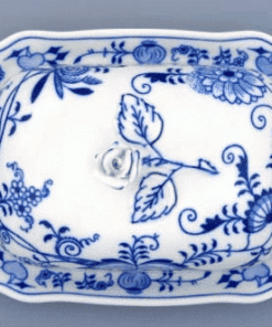 Cibulák – Dóza na maslo 19 x 15 cm – originálny cibuľový porcelán 1. akosť