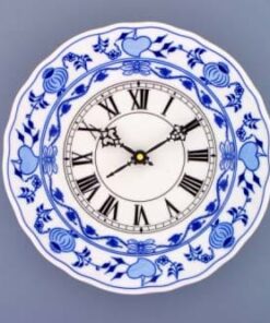Cibulák – Hodiny plné 24 cm – originál cibuľový porcelán 1. akosť