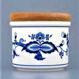 Cibulák – Dóza s dreveným uzáverom 0,30l – originálny cibuľový porcelán 1. akosť