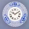 Cibulák – Hodiny prelamované 18 cm – originálny cibuľový porcelán 1. akosť