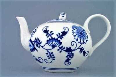 Cibulák – Kanvica čajová so sitkom 1,20 l – originálny cibuľový porcelán I. akosť