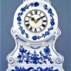 Cibulák – Krbové hodiny bez ruží 28 cm – originál cibuľový porcelán 1. akosť