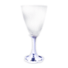 Cibulák – Krištáľový pohár s porcelánovou stopkou zdobenou cibuľovým vzorom – originál cibuľový porcelán 1. akosť