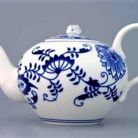 Cibulák – Kanvica čajová so sitkom 0,65 l – originál cibuľový porcelán 1. akosť