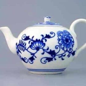 Cibulák – Kanvica čajová so sitkom 0,35 l – originál cibuľový porcelán 1. akosť