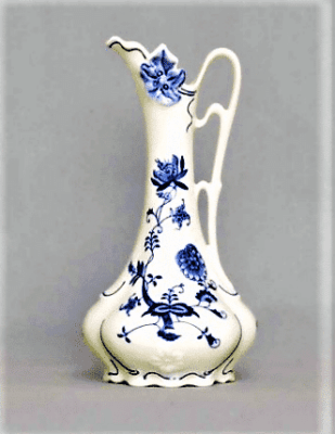 Cibulák – Džbán secesný 21 cm – cibuľový porcelán Dubí 1. akosť