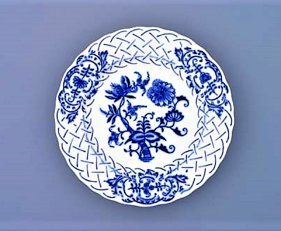 Cibulák – Tanier reliéfny 18 cm – originál cibuľový porcelán 1. akosť