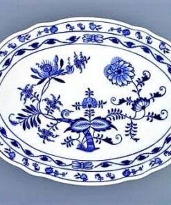 Cibulák – Tanier oválny 35cm – originálny cibuľový porcelán 1. akosť