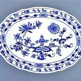 Cibulák – Tanier oválny 35cm – originálny cibuľový porcelán 1. akosť