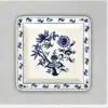 Cibulák – Tanier plytký 4-hranný 27 cm – originál cibuľový porcelán 1. akosť