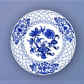 Cibulák – Tanier reliéfny 15 cm – originál cibuľový porcelán 1. akosť