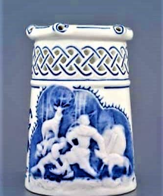 Cibulák – Korbel prelamovaný s reliéfom 0.4 l – originál cibuľový porcelán 1. akosť