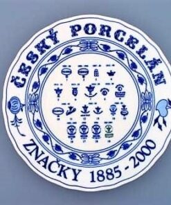 Cibulák – Tanier história značiek 26 cm – originálny cibuľový porcelán 1. akosť