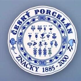 Cibulák – Tanier história značiek 26 cm – originálny cibuľový porcelán 1. akosť