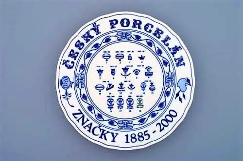 Cibulák – Tanier história značiek 26 cm – originálny cibuľový porcelán 1. akosť