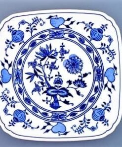 Cibulák – Tanier štvorhranný 29 cm – originálny cibuľový porcelán 1. akosť
