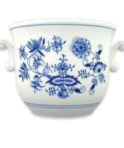 Cibulák – Kvetináč s uškami 13 cm – originál cibuľový porcelán 1. akosť