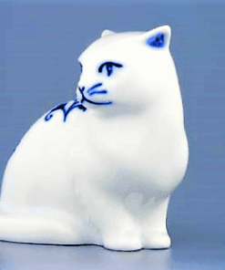Cibulák – Mačka 8 cm – originál cibuľový porcelán 1. akosť