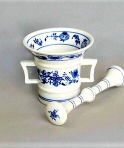Cibulák – Mažiar s tĺčikom 10,8 cm – originál cibuľový porcelán 1. akosť