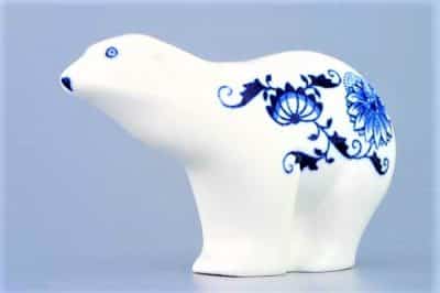 Cibulák – Medvedík 15 cm – originál cibuľový porcelán 1. akosť