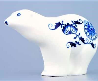 Cibulák – Medvedík 15 cm – originál cibuľový porcelán 1. akosť