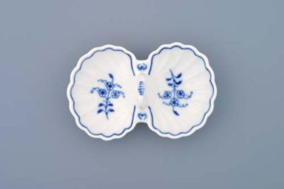 Cibulák – Soľnička dvojdielna 12 cm – originál cibuľový porcelán 1. akosť