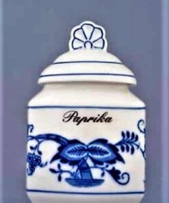 Cibulák – Korenička s viečkom + nápis – originálny cibuľový porcelán 1. akosť