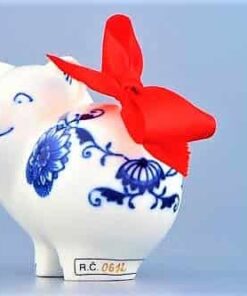 Cibulák – Prasiatko 8,2 cm – originál cibuľový porcelán 1. akosť