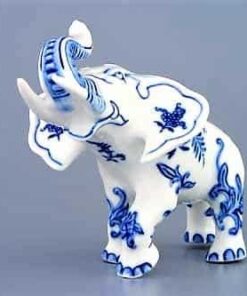 Cibulák – Slon reklamný – veľký 18 cm – originál cibuľový porcelán 1. akosť