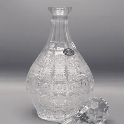 Krištáľová brúsená whisky fľaša ÚSVIT 850 ml
