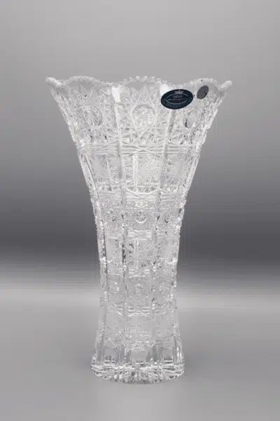 Krištáľová brúsená váza ÚSVIT 25 cm