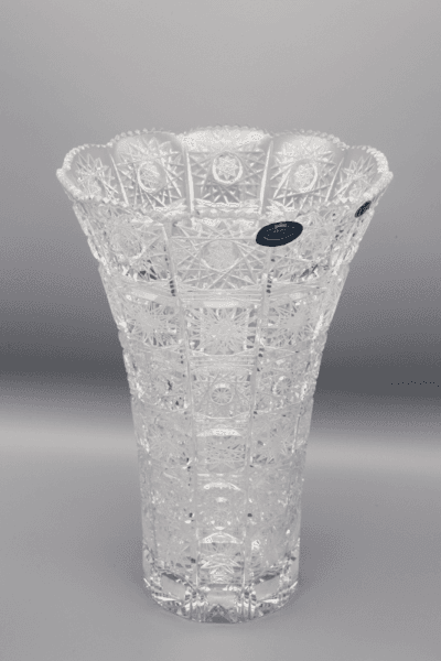 Krištáľová brúsená váza ÚSVIT 25 cm - Image 2