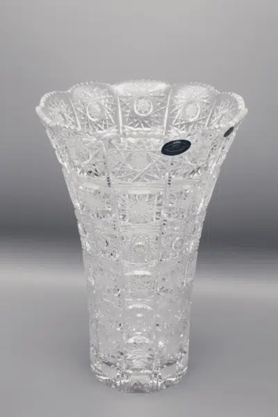 Krištáľová brúsená váza ÚSVIT 25 cm - Image 2