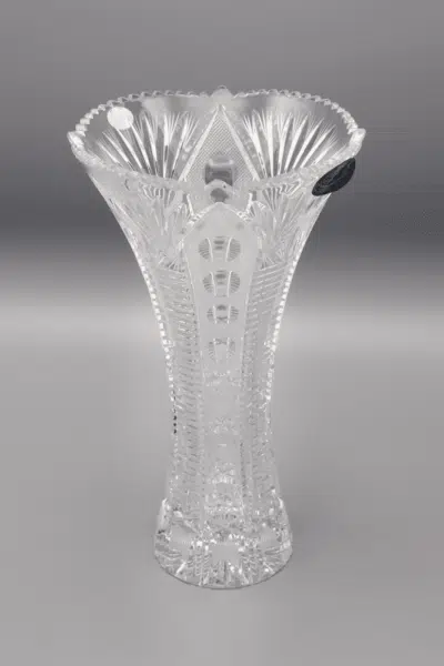 Krištáľová brúsená váza ÚSVIT 20 cm - Image 2