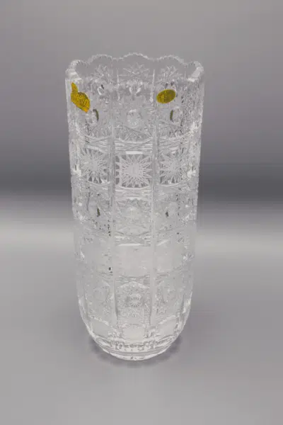 Krištáľová brúsená váza ÚSVIT 25 cm - Image 2