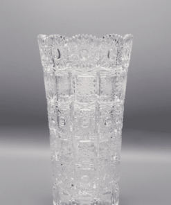 Krištáľová brúsená váza ÚSVIT 21 cm