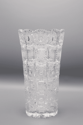 Krištáľová brúsená váza ÚSVIT 21 cm