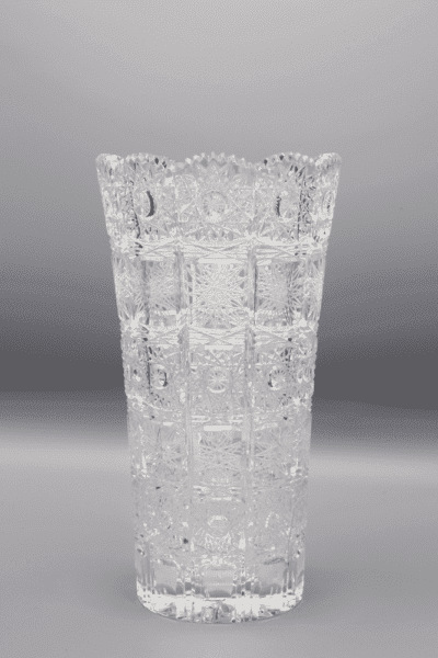 Krištáľová brúsená váza ÚSVIT 21 cm
