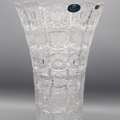 Krištáľová brúsená váza ÚSVIT 25,5 cm