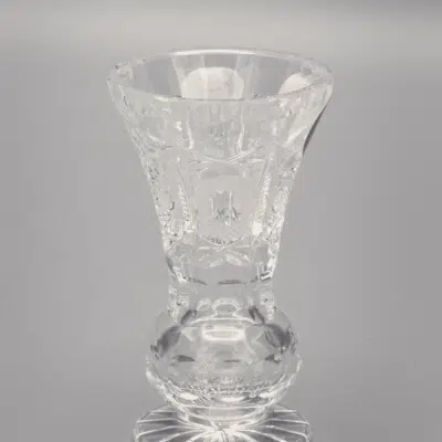 Krištáľová brúsená váza ÚSVIT 8 cm