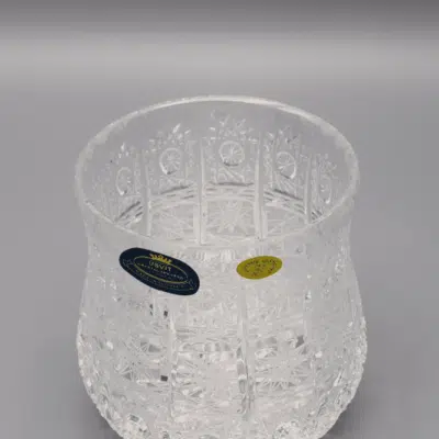 Krištáľová brúsená váza ÚSVIT 10 cm