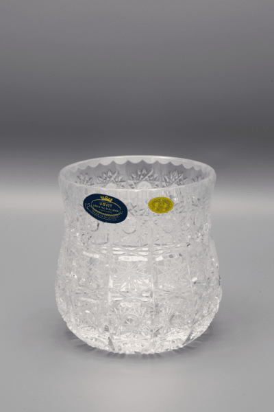 Krištáľová brúsená váza ÚSVIT 10 cm