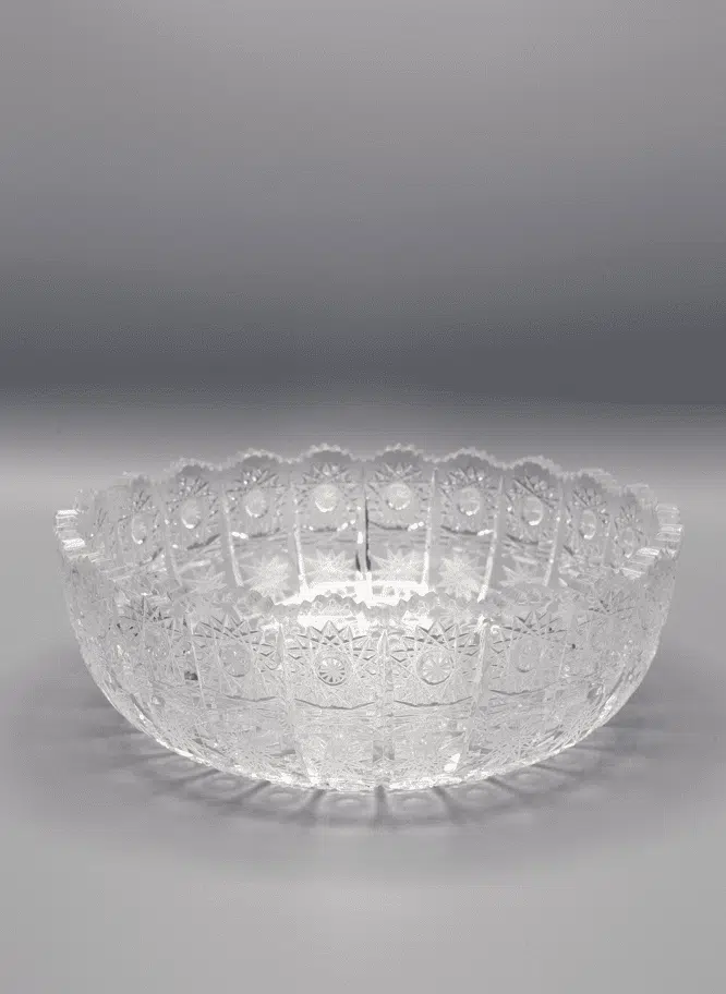 Krištáľová brúsená misa ÚSVIT 21,5 cm