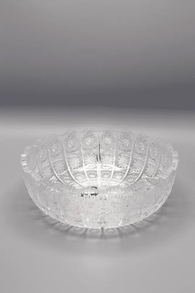 Krištáľová brúsená misa ÚSVIT 21,5 cm – Obrázok 3