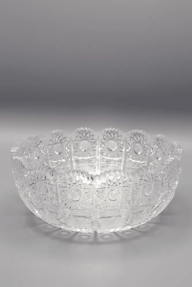 Krištáľová brúsená misa ÚSVIT 18 cm – Obrázok 2