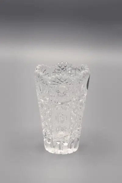 Krištáľová brúsená váza ÚSVIT 8 cm
