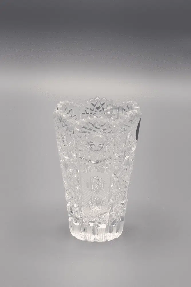 Krištáľová brúsená váza ÚSVIT 8 cm