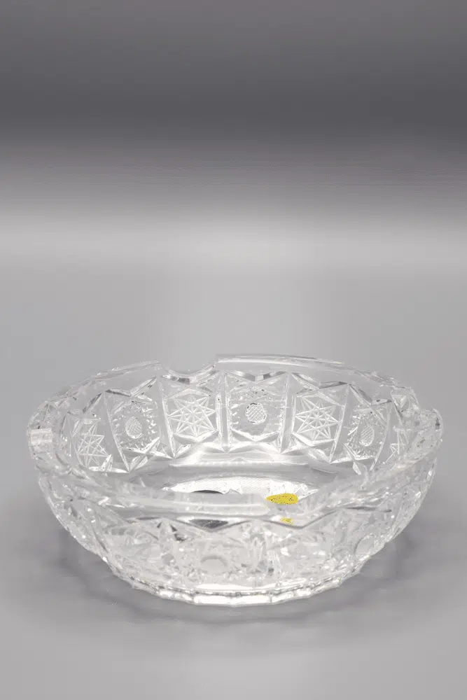 Krištáľový brúsený popolník ÚSVIT 12 cm – Obrázok 2