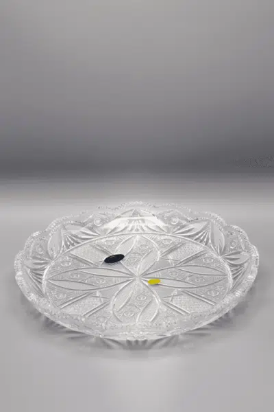 Krištáľový brúsený tanier ÚSVIT 27 cm